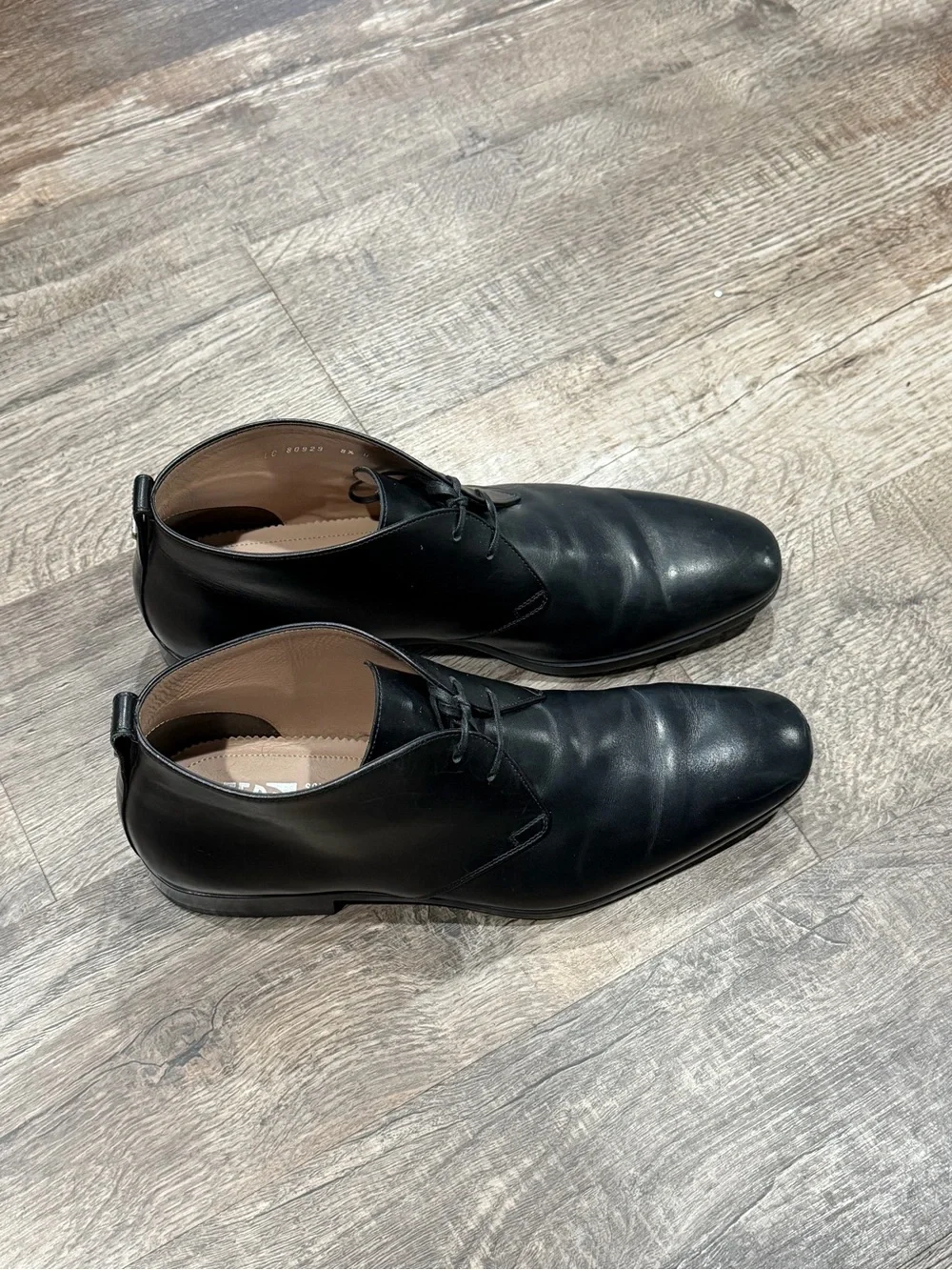 Salvatore Ferragamo Men's Black Leather Chukka‎ Boots